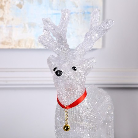 LED figure "Olenenok" 28 × 36 × 18 cm, acrylic, 40 LED, 220 V, glow of white-2