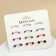 Pusets 12 pairs "Fantasy" are small d = 3-6 mm, colored in gold