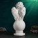 Figure "Angel on the ball" Big white 26x27x64cm