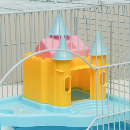 A cage for rodents "Pigzon", equipped with a lock, 37 x 27 x 30 cm, blue-3