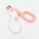 Claw - scissors for animals with LED lantern, pink