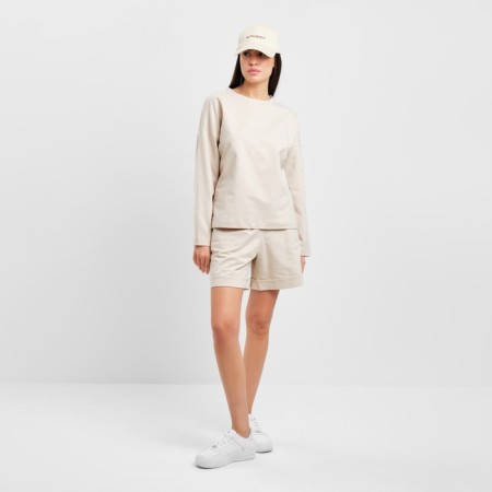 Women's costume (sweatshirt and shorts) Mist, p. 40-42, beige-1