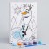 Picture on numbers for children "Olaf" 21x15 cm, cold heart