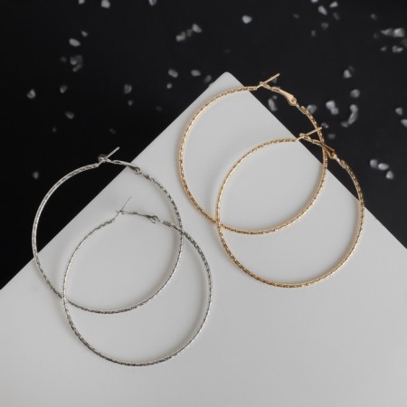 Roading Earrings "Relief", Mix color, D = 5.7 cm