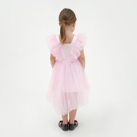 Dress elegant children's KAFTAN, p. 36 (134-140 cm), pink-2