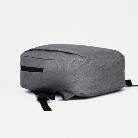 Youth backpack from lightning textiles, 2 pockets, gray color-4