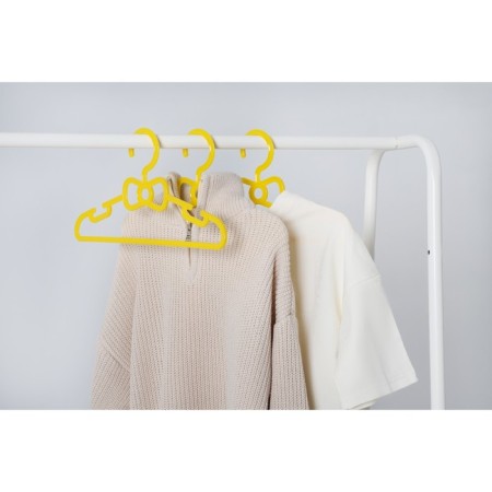 Shoulders - Children's shade hangers for clothes, 28.5 × 0.4 × 14.5 cm, 10 pcs, yellow color-8