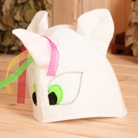 Model White Hat "green -eyed unicorn"-2