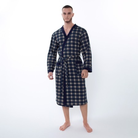 Male robe, dark blue color, size 56