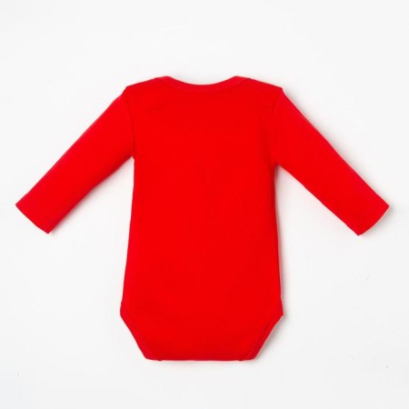 Body with DL. Sleeve Kroshka I "Happy Winter", height 74-80 cm, red-5