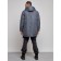 Lenced male winter park, size 56, dark gray color