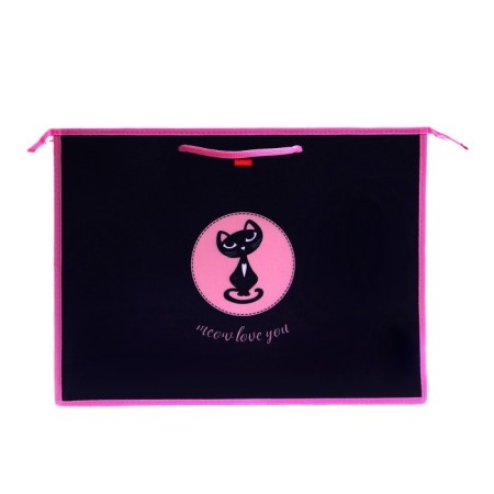 Folder A3 460 x 345 x 50 mm, with handles, plastic, zipper from above, Hatber "Moore Muau" amn_32103