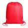 A bag for shoes 490 x 410 mm, "standard" max, (soft polyester, density 210 d), red