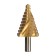 Drill step tundra pro, HSS, tin, spiral profile, trihedral. Saar, 9-36 mm