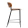 Semi -barbar stool TorFrid, 450 × 520 × 890 mm, nut color