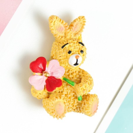 Magnet Polystone "Sunny Bunny" mix 5x1.5x7 cm-2