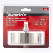 Diamond drill Matrix, according to porcelain stoneware, 105 x 67 mm, 3-sled shank