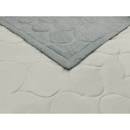 Renard bedspread, size 240x260 cm, gray color-1