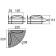 Milardo corner shelf, steel wire