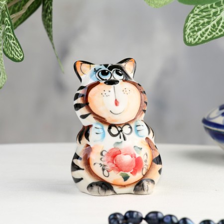 Souvenir "Cat Senya", gzhel color