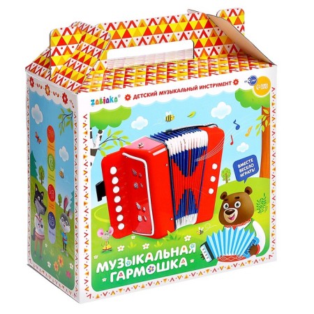 Musical toy "Harmony", children, red color-5