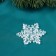 Christmas tree decoration "Carved snowflake" (set 6 pcs) 5.5x5.5 cm, transparent