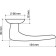Separate handle Armadillo Pava LD42-1SN/CP-3, matte chromium/chrome color