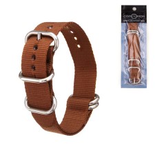 Solomon watch strap, 20 mm, L-27 cm, brown