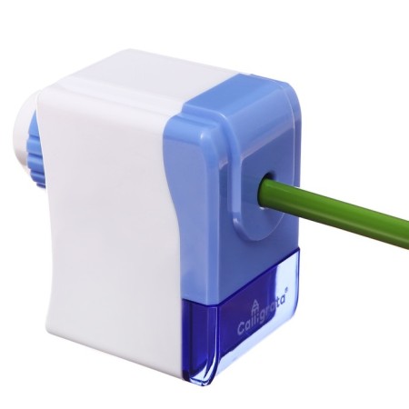 Mechanical sharpener with container "Classic", blue-4