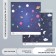 Scrapbooking paper bilateral "Cosmic sky" density 180 g 15.5x17 cm