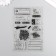 Stamp for creativity Silicon "Love for reading" 16x11 cm