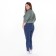 Female jeans, blue color, size 34 (50)