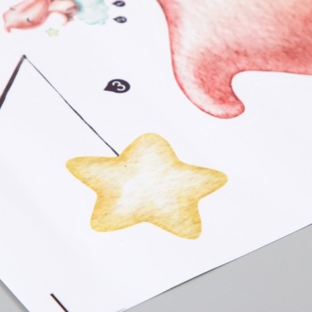 Sticker Plastic Interior color "Baby-PTERORODACTICTIL on the cloud" 30x60 cm-1