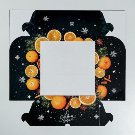 Box for Capcakes "New Year" 25 x 25 x 10 cm, New Year-5