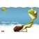Album for drawing A4, 40 sheets, on a paper clip, "frog den", covered cardboard, matte lamination, embossing, block 100 g/m², mix