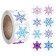 Stick Paper "Frosty snowflakes" d = 2.5 cm 500 pcs in a roll 3x6.5x6.5 cm