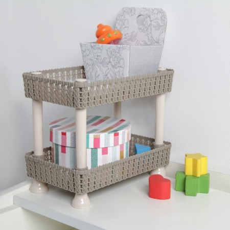 Those desktop 2 tier "Weaving", 24 × 15 × 20 cm, color mix-3
