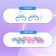 Manicure/pedicure brushes, 2 pcs, 6.5 × 1.3 cm, color mix