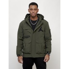 Sports male jacket, size 48, khaki color