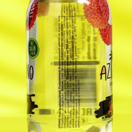 Gas -water water Aziano, Lichi, 350 ml-2