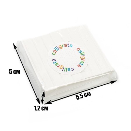 Polymer clay Calligrata, 50 g, white color-1