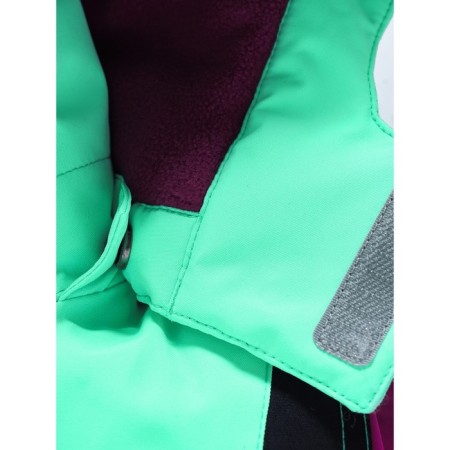 Ski costume for a girl, height 110 cm, raspberry color-10