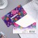 Envenue for money "Hardly!" glitter, cutting, volumetric part, poppy, 8.3x16.7 cm