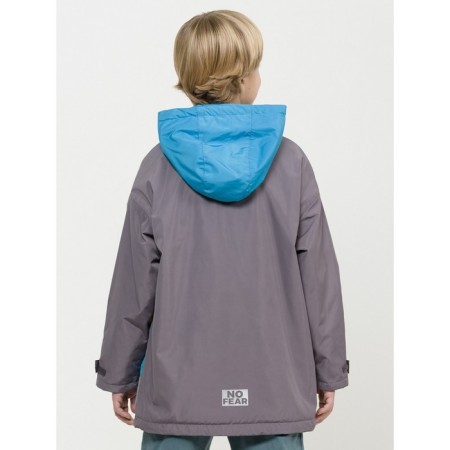 Windbreaker for boys, height 158 ​​cm, gray color-5