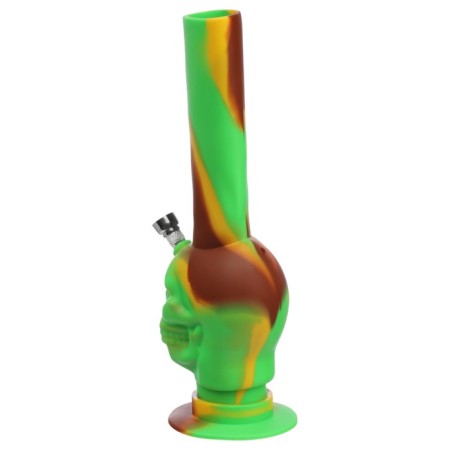 Bong "Skull" 8 x 26 cm, brown-2