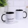 Name mug, sublimation "necessary", black bottom
