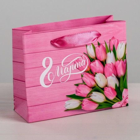 Package Gift Laminated Horizontal, Packaging, Women's Day, L 40 x 31 x 11.5 cm-1