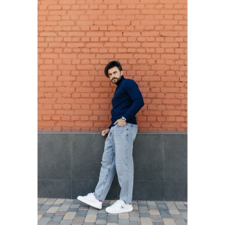 Jumper male ise, size 54, dark blue color-11