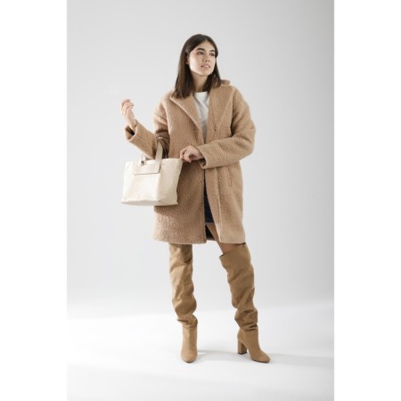 Board of lightning, long belt, beige color-3