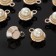 Pearl-suspension “Pearl” ball 2.1 × 1.6 × 1.5 cm, (set10 pcs.), White color in gold